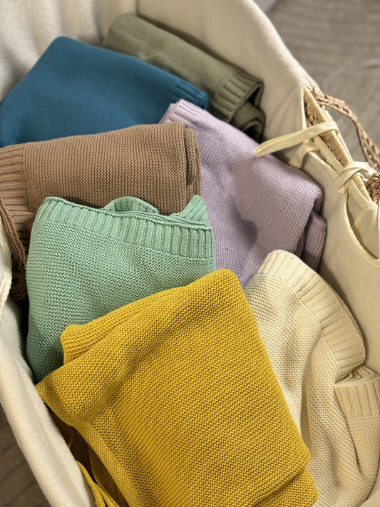 Personalised Cotton Knit Blanket